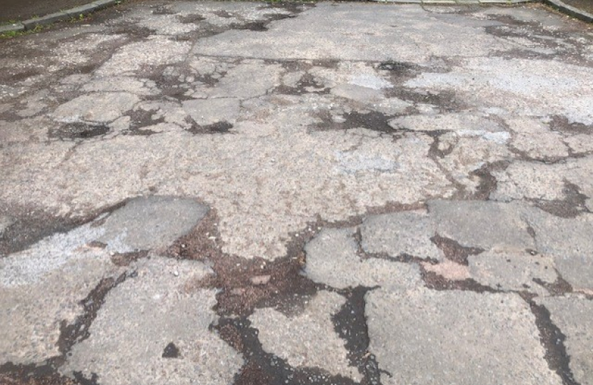 The Road Surface at Brackenrig Crescent