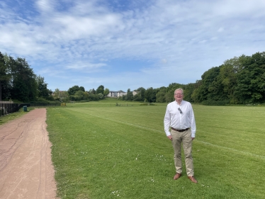 Jackson Carlaw pictured at Crookfur Park